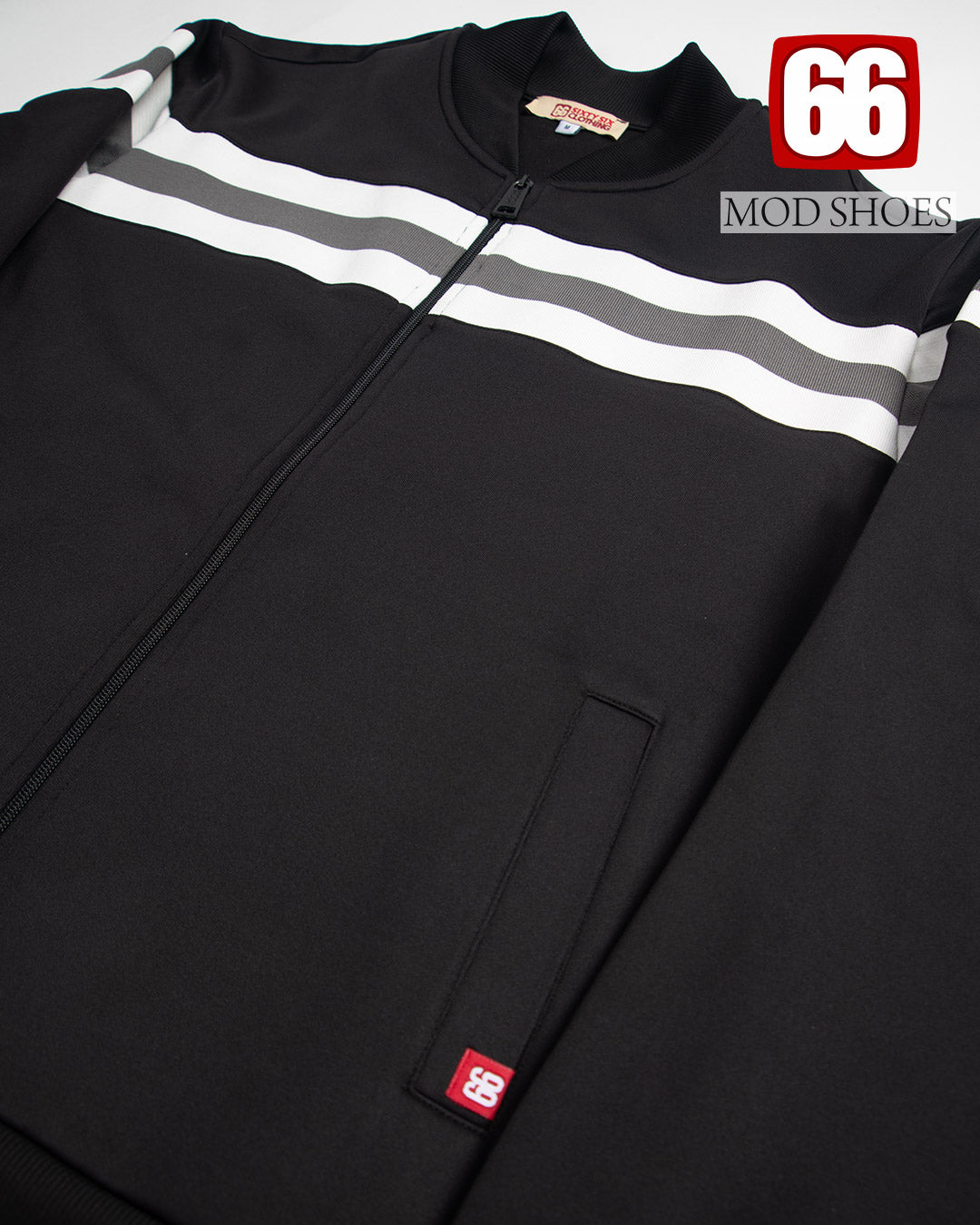 The 'Dont Look Back In Anger' Track Top In Black by 66 Clothing - Noel Gallagher (Oasis Video) Inspired