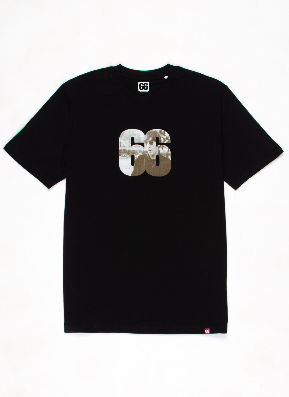John Lennon 66 - Black T-shirt - AceTee by 66 Clothing