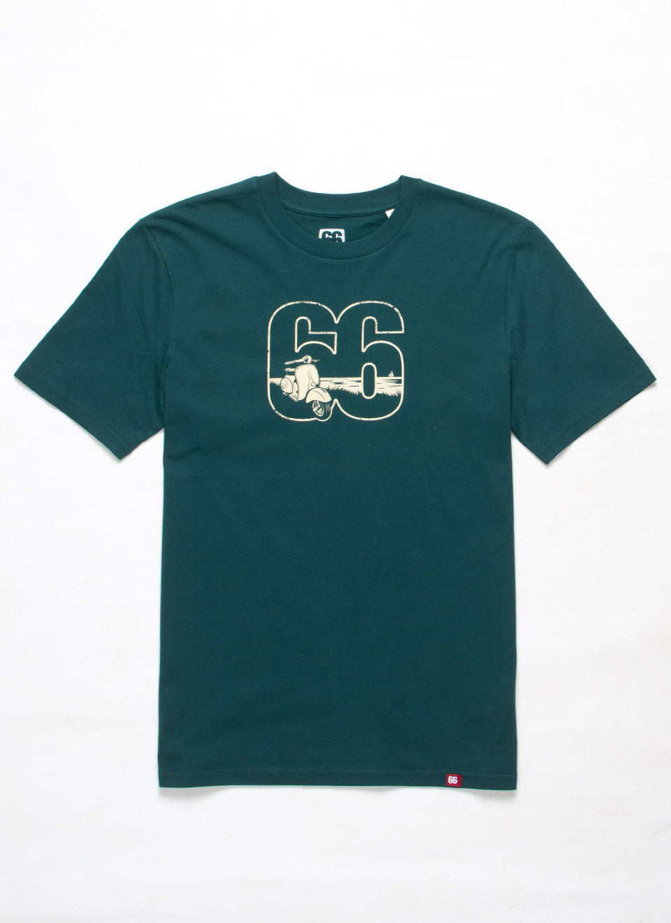 66 Clothing Coastal Vespa AceTee - Racing Green T-shirt