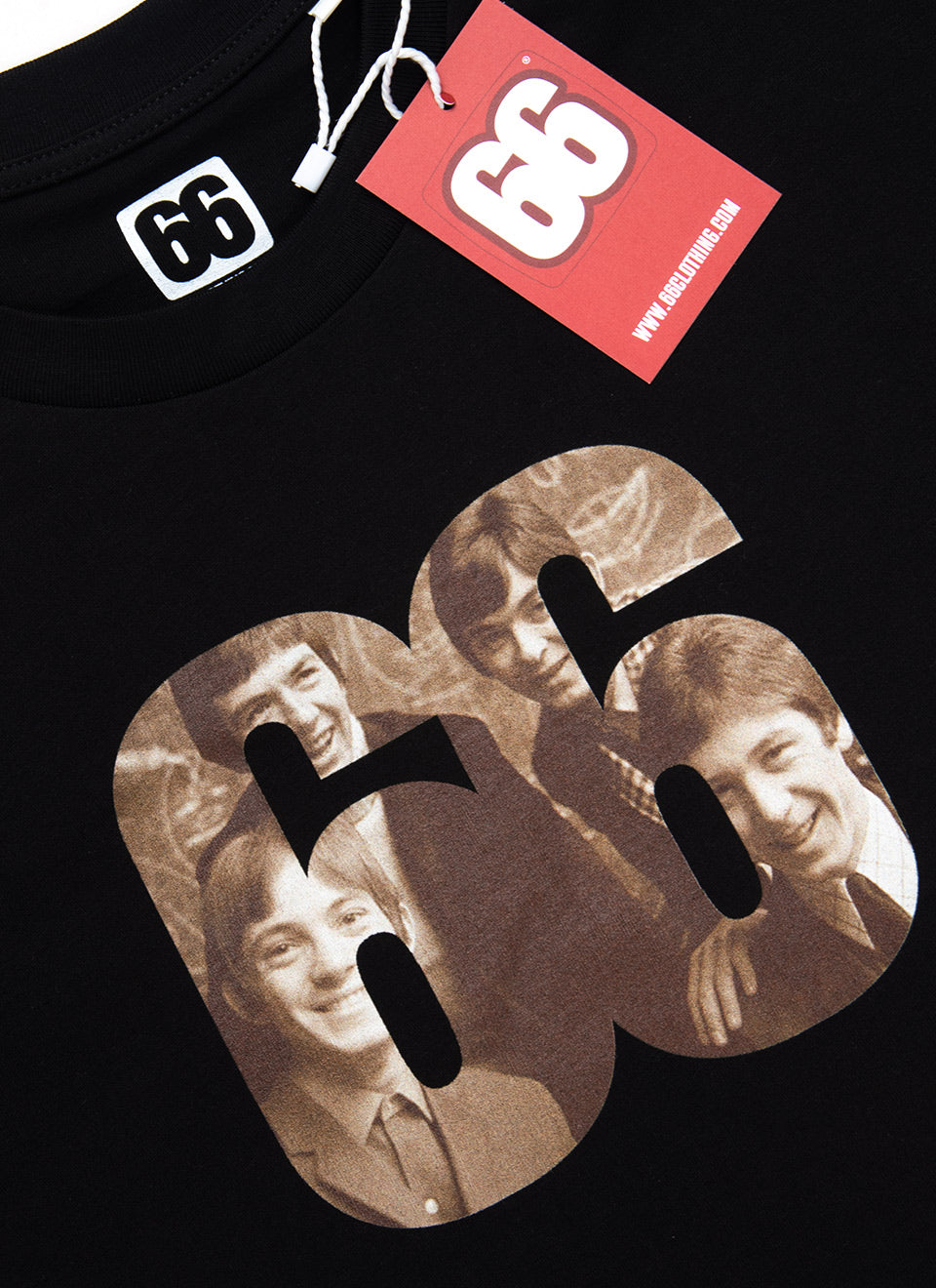 Small Faces 66 - Black T-shirt - AceTee by 66 Clothing