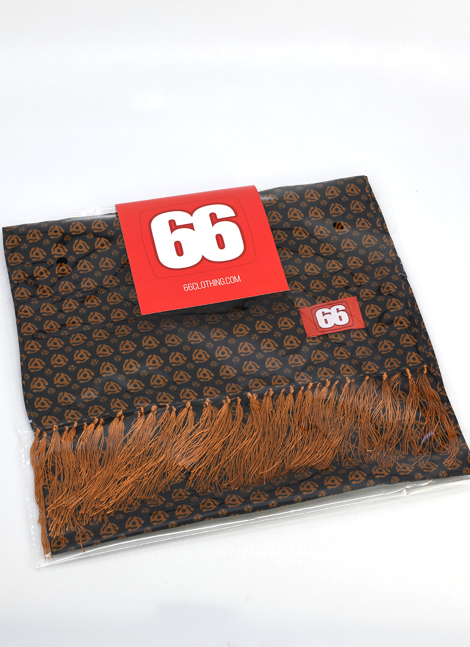 Black and Copper '45s' Silk Scarf by 66 Clothing - Inspired By Record 45 rpm Adapters