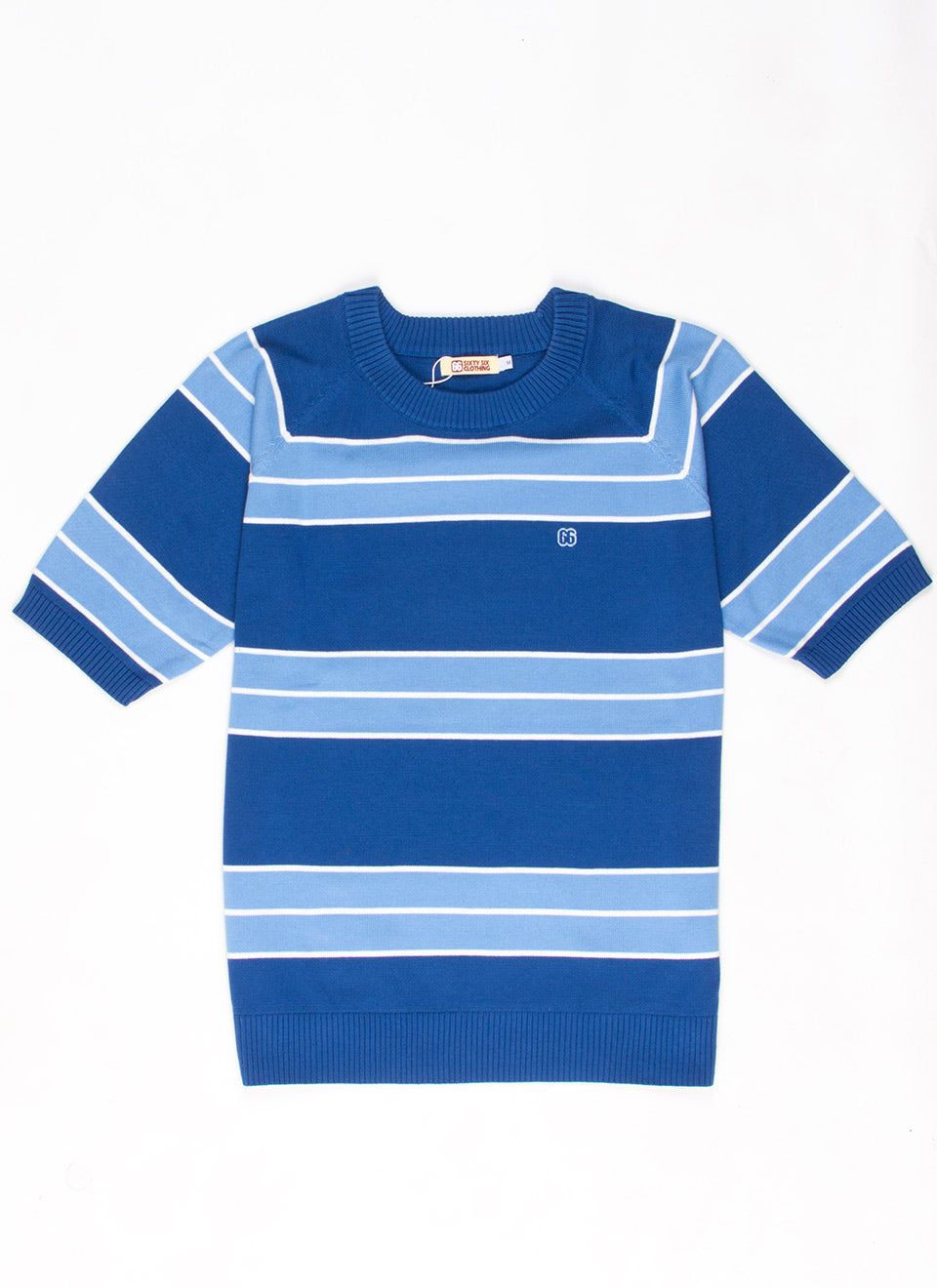 The 2 Blue ‘Teen Spirit’ by 66 Clothing – Striped Knit Top Inspired By Kurt Cobain in Nirvana