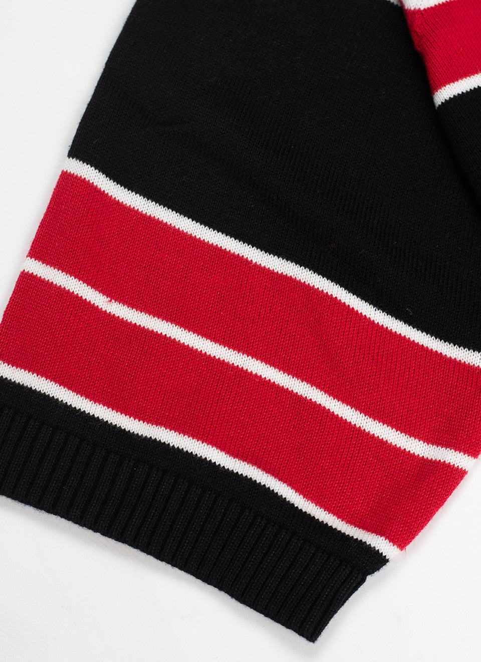 The Black & Red 'Teen Spirit' by 66 Clothing - Striped Knit Top Inspired By Kurt Cobain in Nirvana