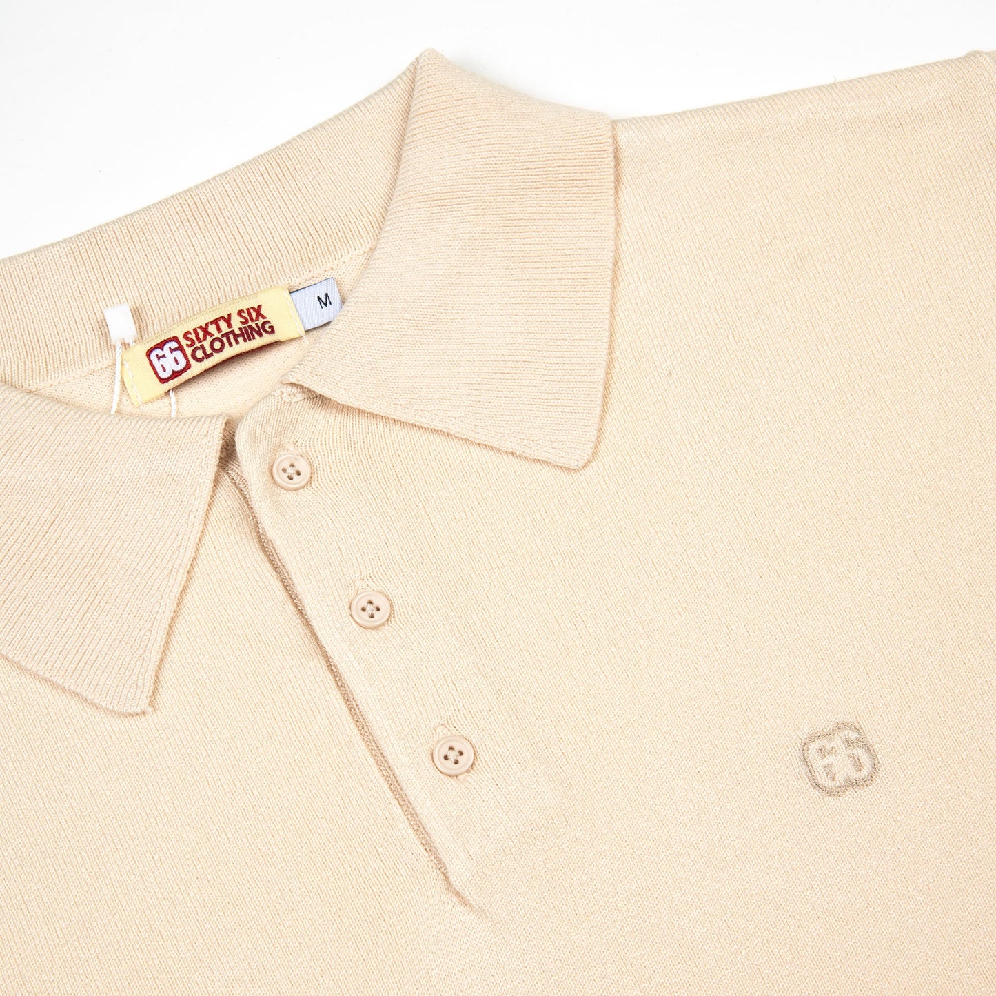 The Peterson Polo in Ivory - by 66 Clothing