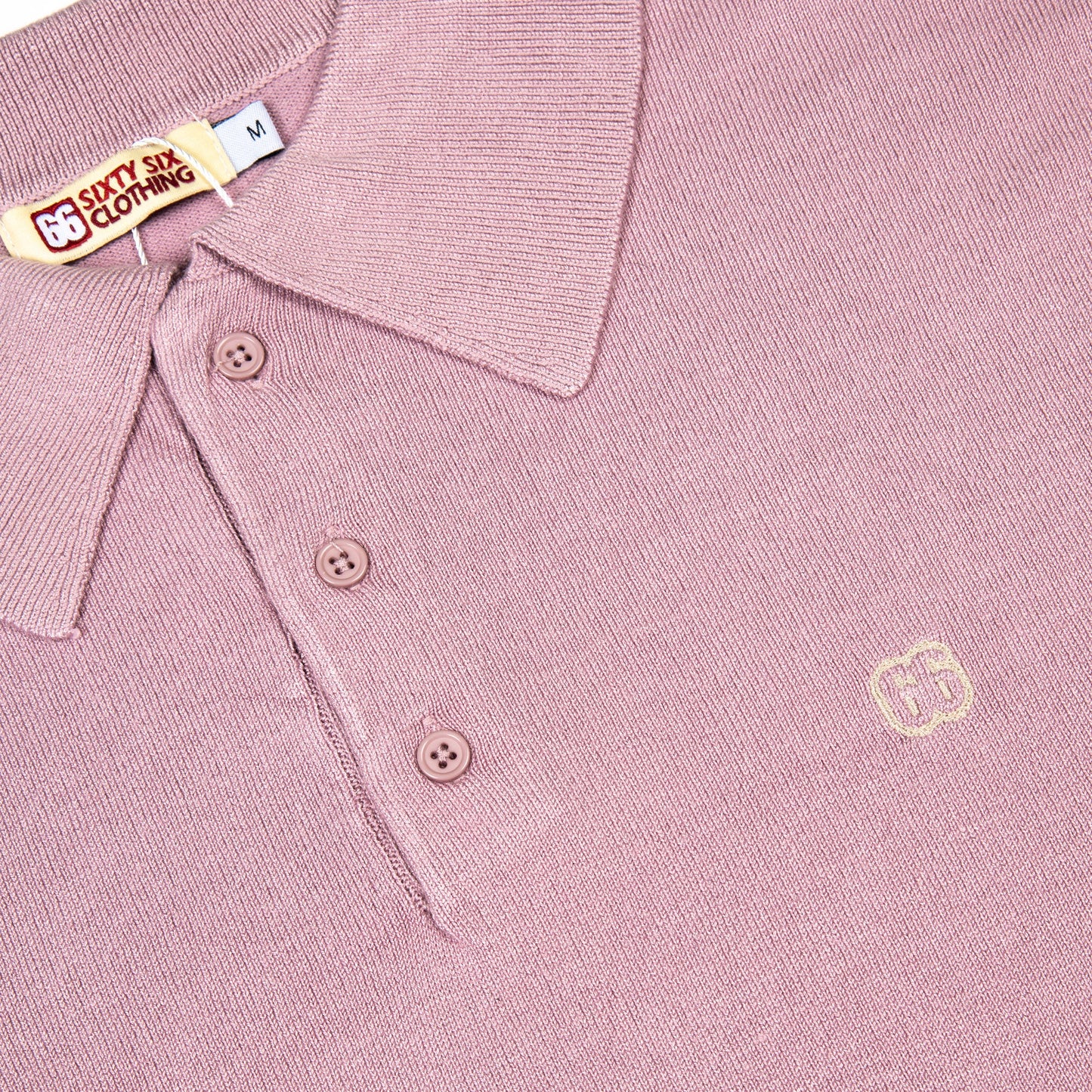 The Peterson Polo in Orchid - by 66 Clothing