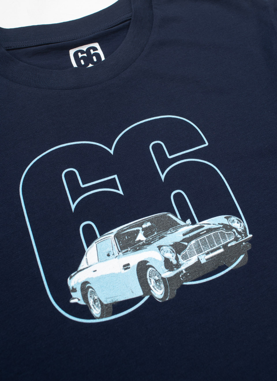 Aston Martin DB5 Inspired - Navy T-shirt - AceTee by 66 Clothing