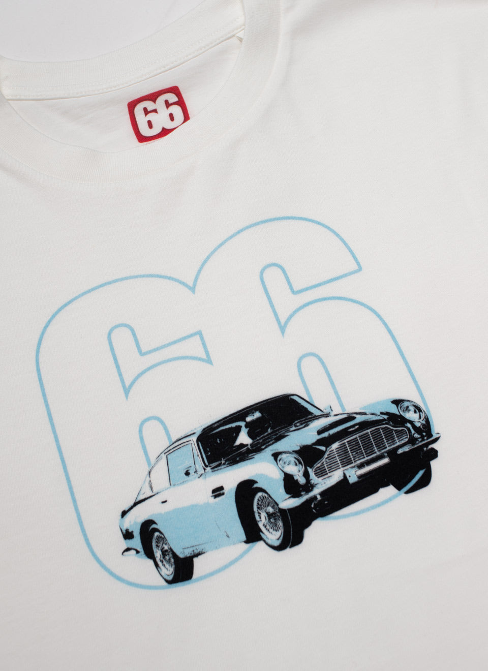 Aston Martin DB5 Inspired - Vintage White T-shirt - AceTee by 66 Clothing