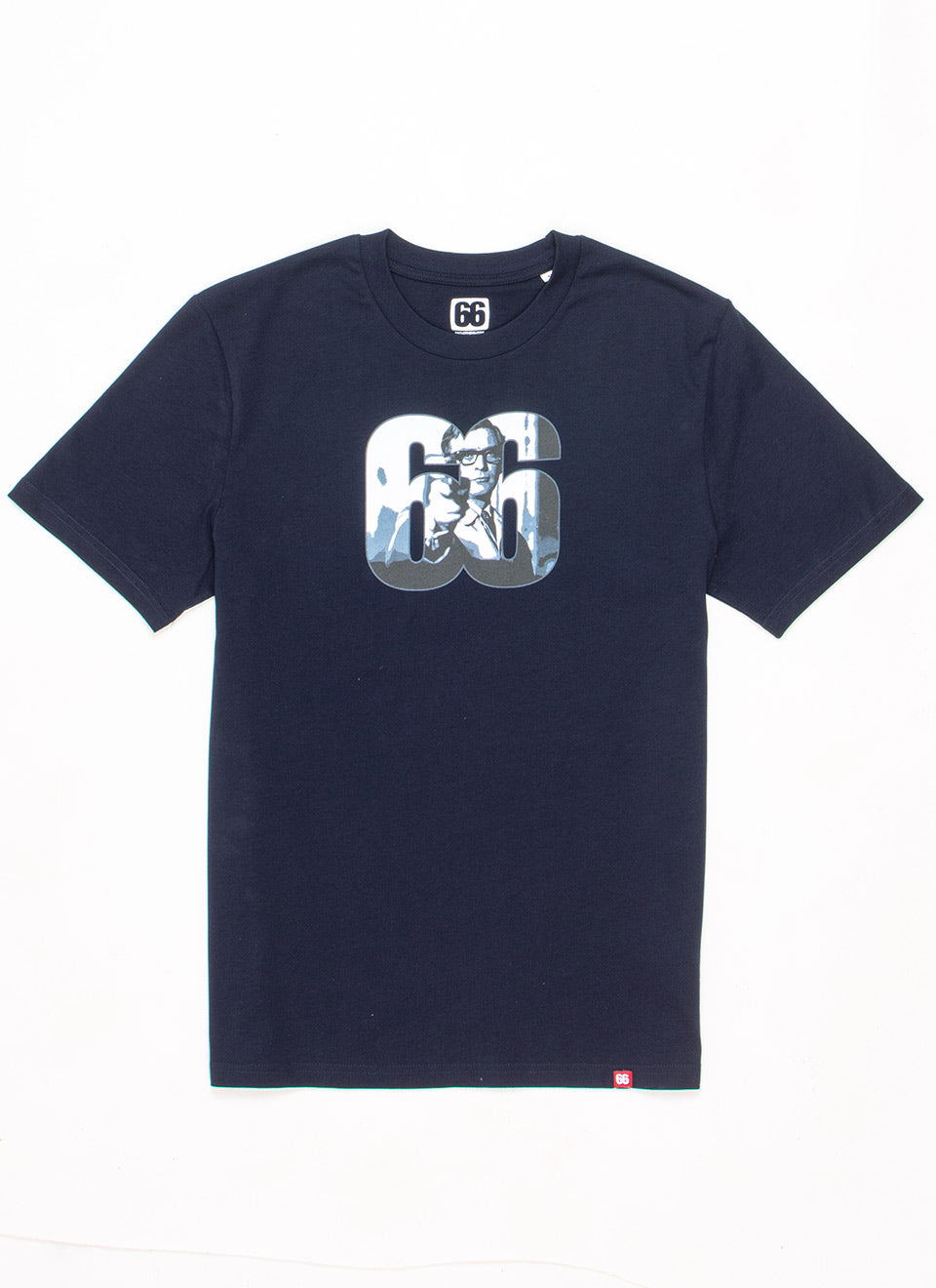 Michael Caine Harry Palmer Inspired - Navy T-shirt - AceTee by 66 Clothing