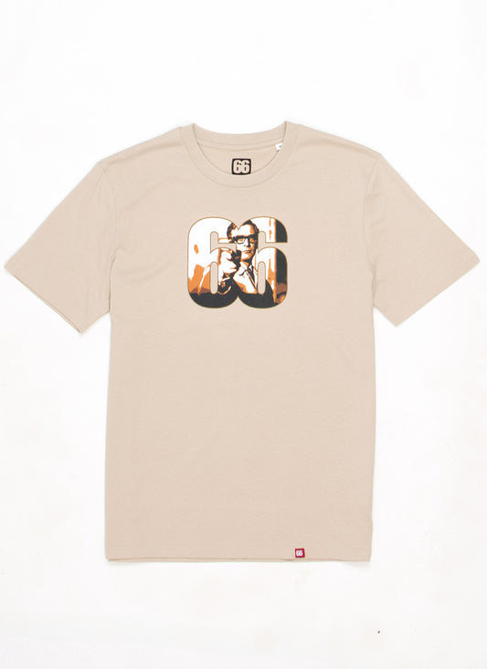 Michael Caine Harry Palmer Inspired - White Coffee T-shirt - AceTee by 66 Clothing