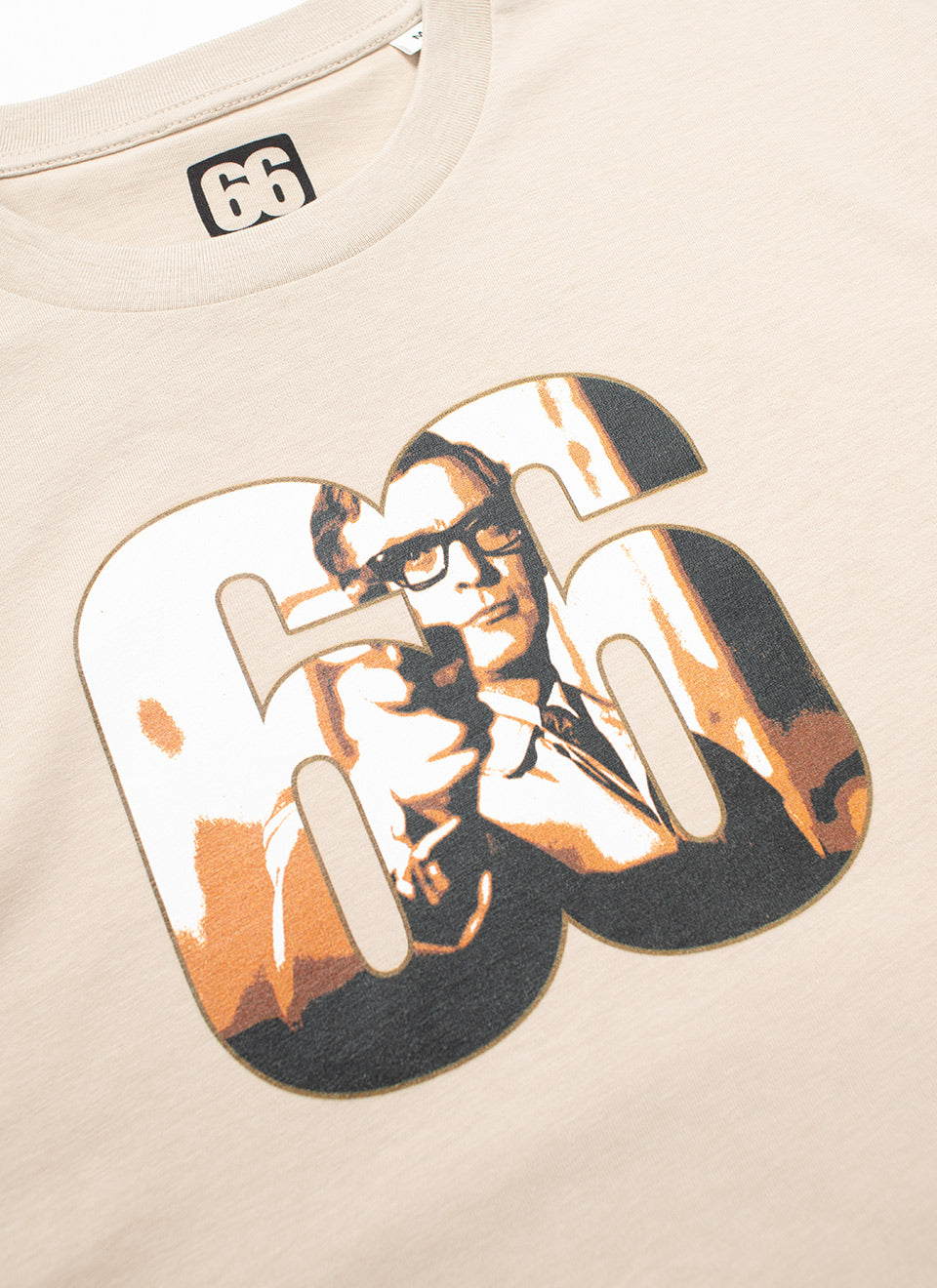 Michael Caine Harry Palmer Inspired - White Coffee T-shirt - AceTee by 66 Clothing