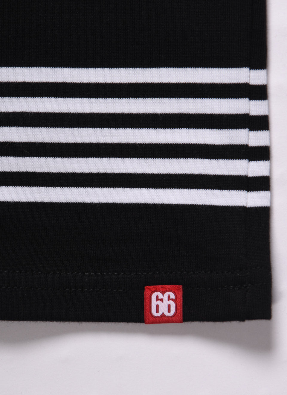 The ‘McQueen’ by 66 Clothing – Black and White Stripe T-Shirt Inspired by You Know Who
