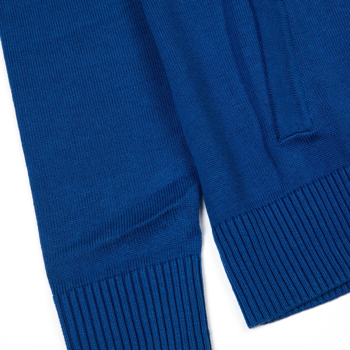 The Blake Zip-Through Cardigan in Classic Blue - 60s Surf Inspired
