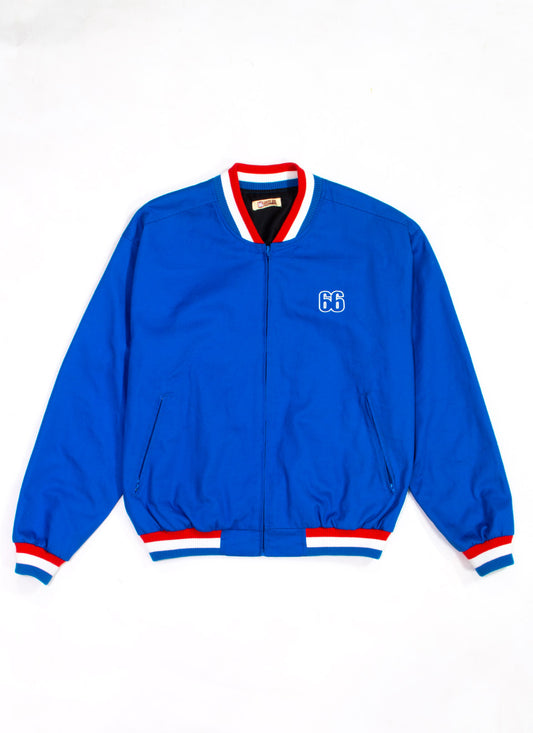 66 Clothing The Alf - 1966 World Cup Final Alf Ramsey Inspired - Mid Blue Training Monkey Jacket