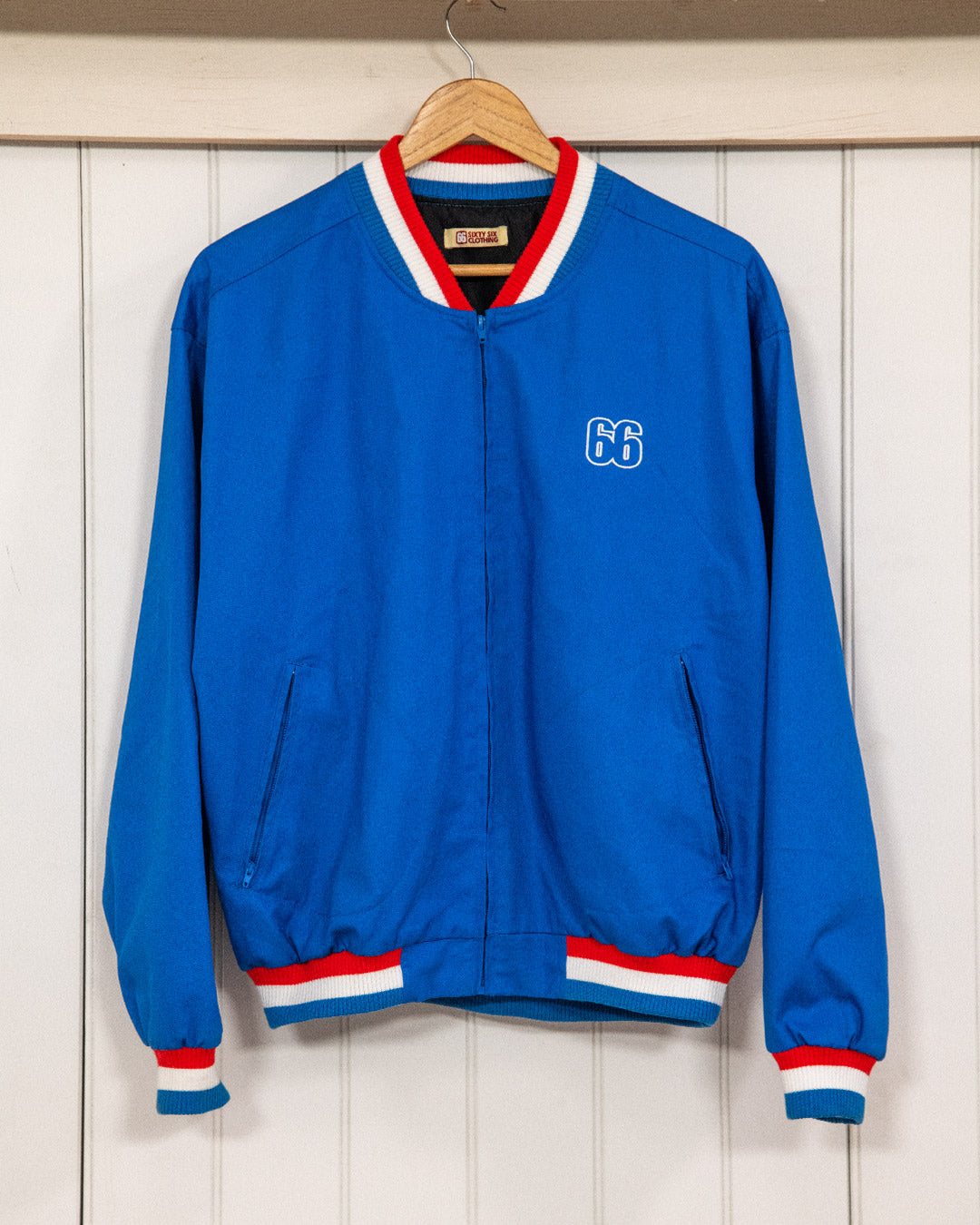 66 Clothing The Alf - 1966 World Cup Final Alf Ramsey Inspired - Mid Blue Training Monkey Jacket