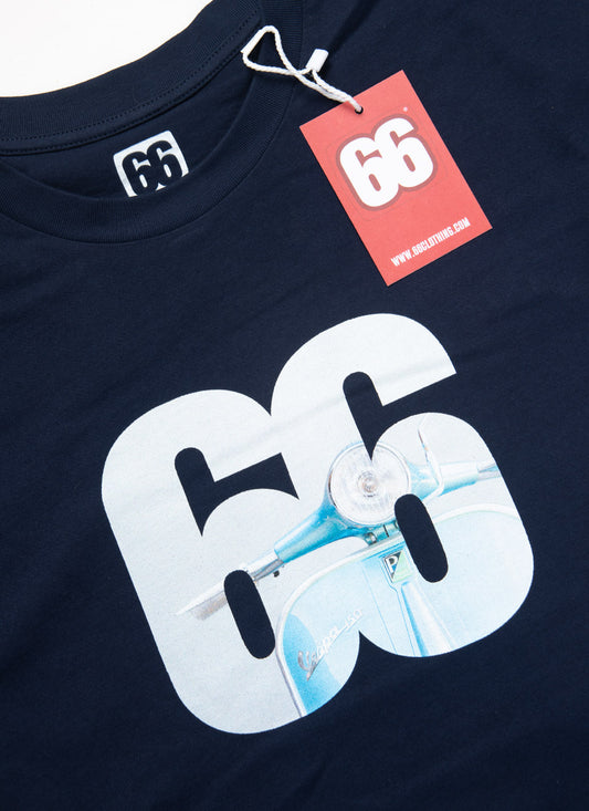 GS Vespa - Navy T-shirt - AceTee by 66 Clothing