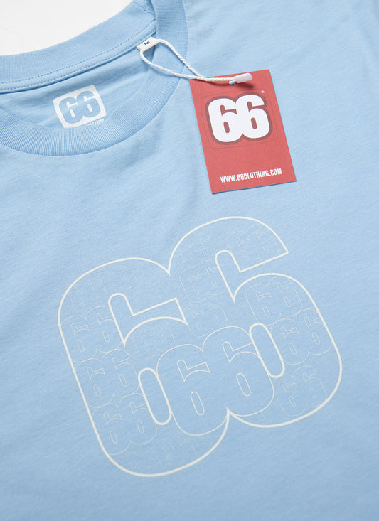 Multi 66s - Sky Blue T-shirt - AceTee by 66 Clothing