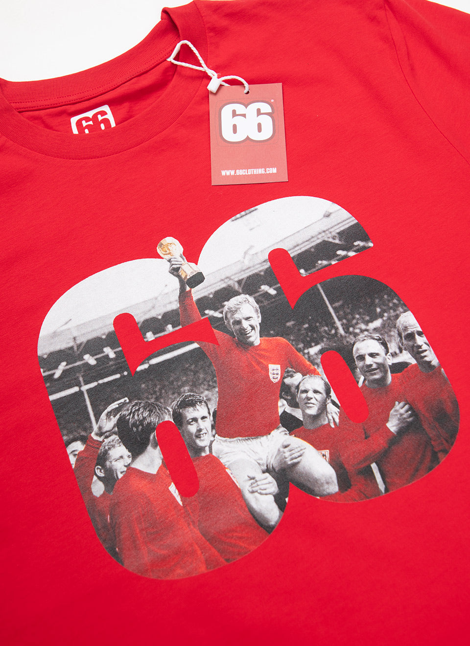 World Cup 66 Winners - Red T-shirt - AceTee by 66 Clothing