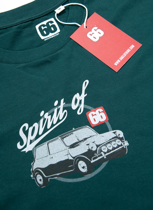 Spirit of 66 Mini - Racing Green T-shirt - AceTee by 66 Clothing