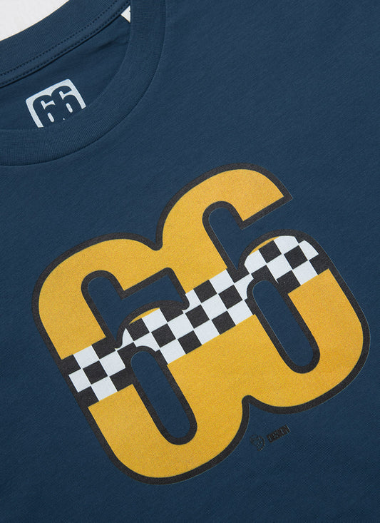 66 Clothing Yellow Taxi Designed By Terry Rawlings AceTee - Petrol Blue T-shirt