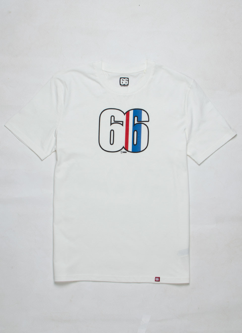 66 Clothing Buckler Stripe Designed By Terry Rawlings AceTee - White T-shirt