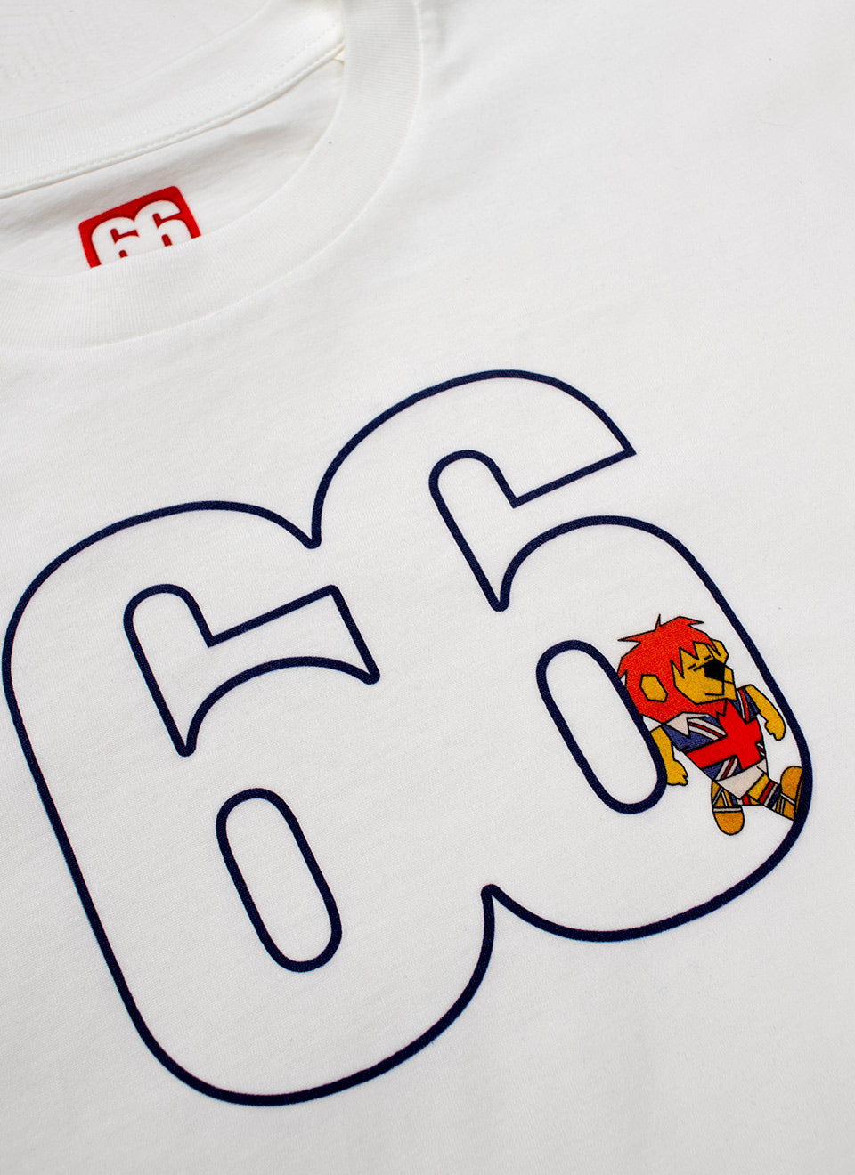 66 Clothing World Cup Willie Inspired 66 AceTee - Vintage White T-shirt