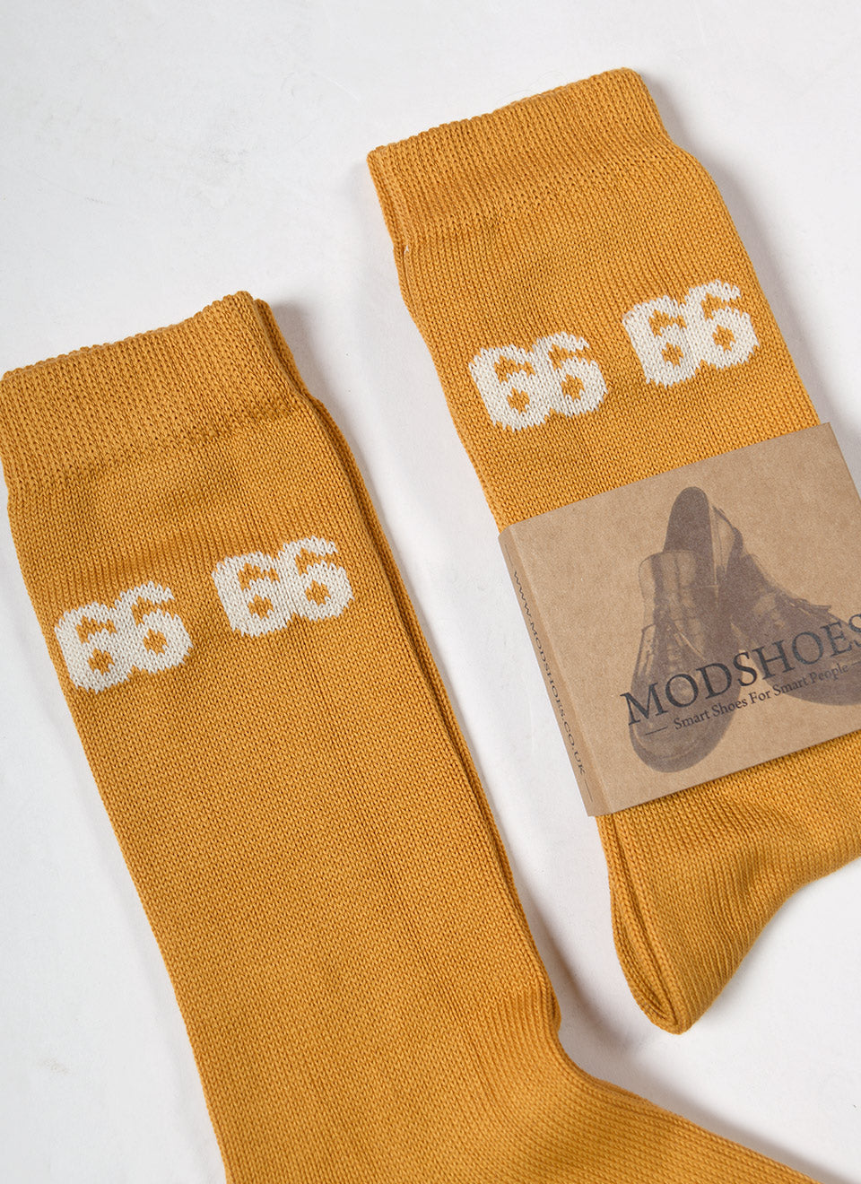 66 Golden Mustard Socks UK Made by 66 Clothing