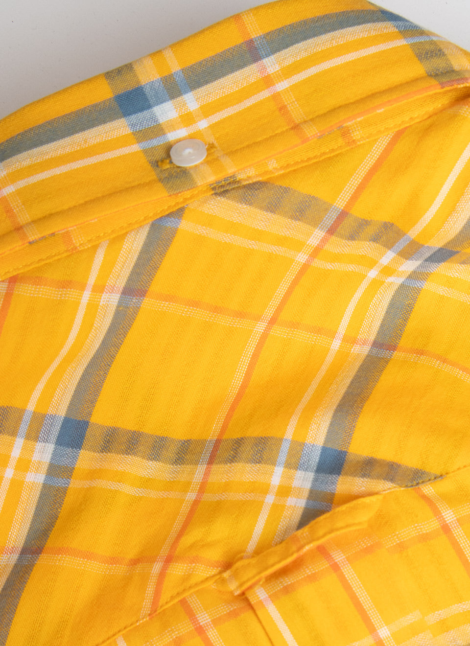 The Jackpot 2026 - Limited Edition - Orche & Navy Tartan High Collar Button Down Long Sleeve Shirt - Mod Skin Style