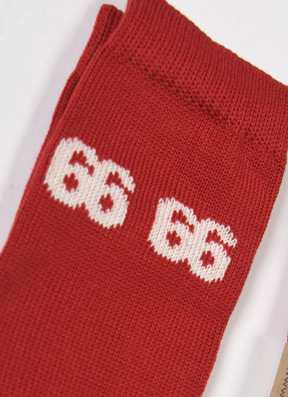 66 Muted Red Socks UK Made by 66 Clothing