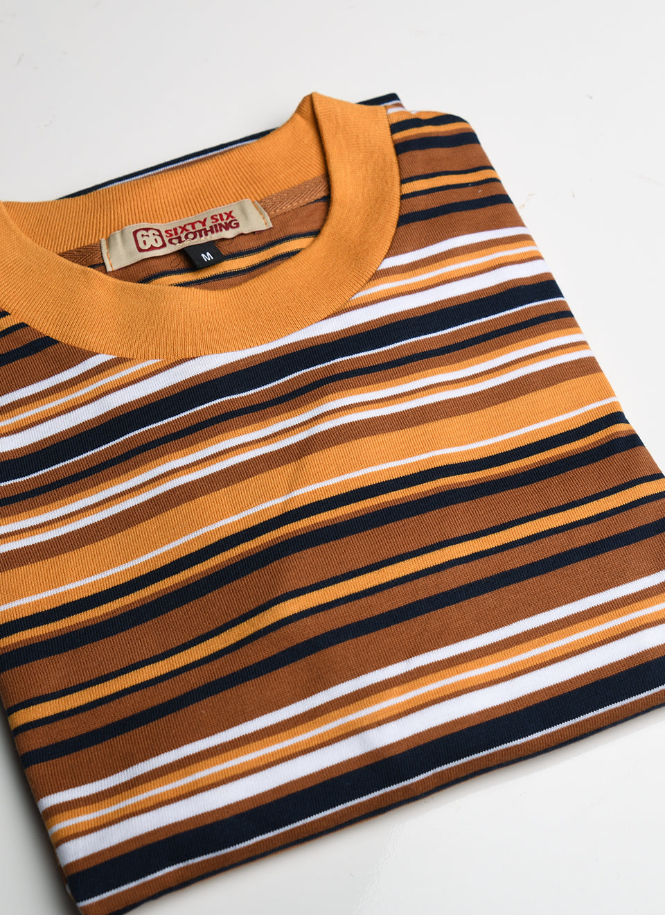 The 'Surfs Up' by 66 Clothing - Multi Stripe 60s Surf Inspired T-Shirt