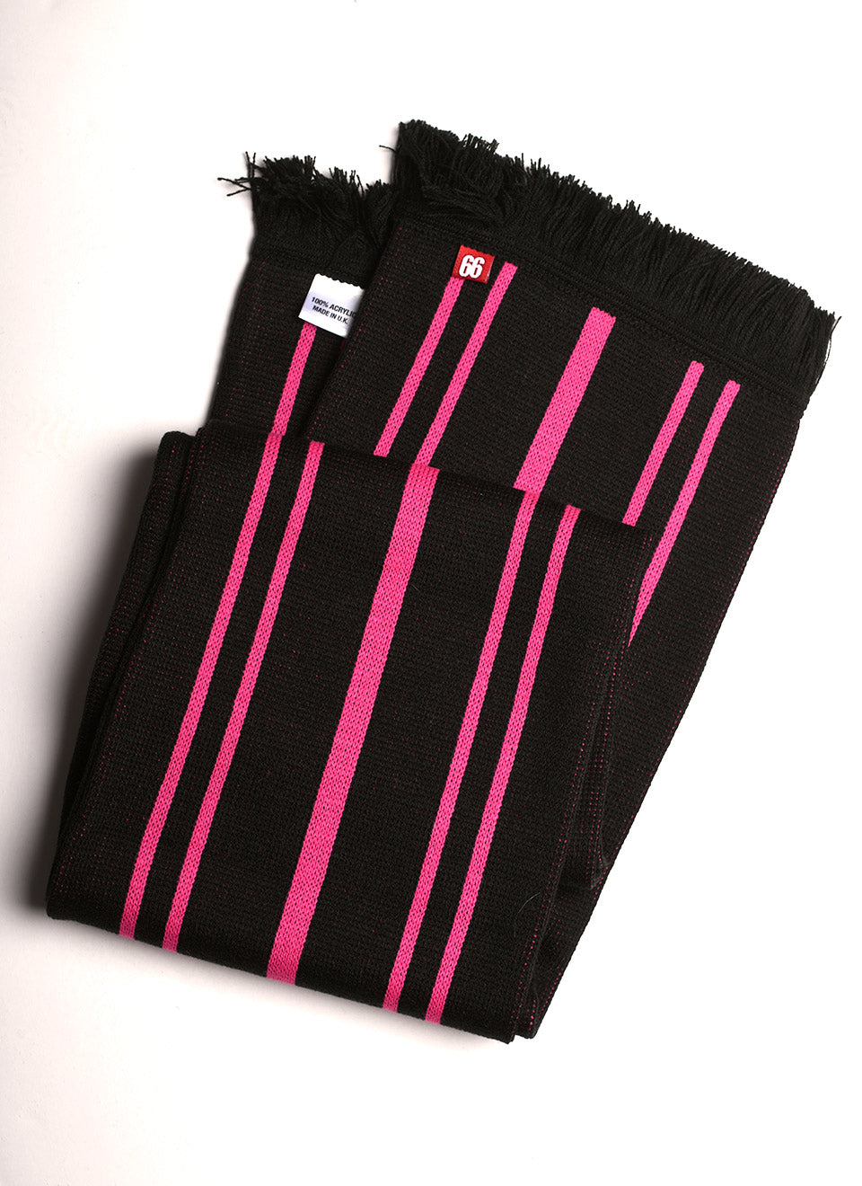 When You're Young Scarf - Black Pink Stripe - Paul Weller Jam Inspired