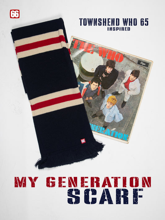 My Generation Scarf Inspired by Pete Townshend The Who 65 - By 66 Clothing