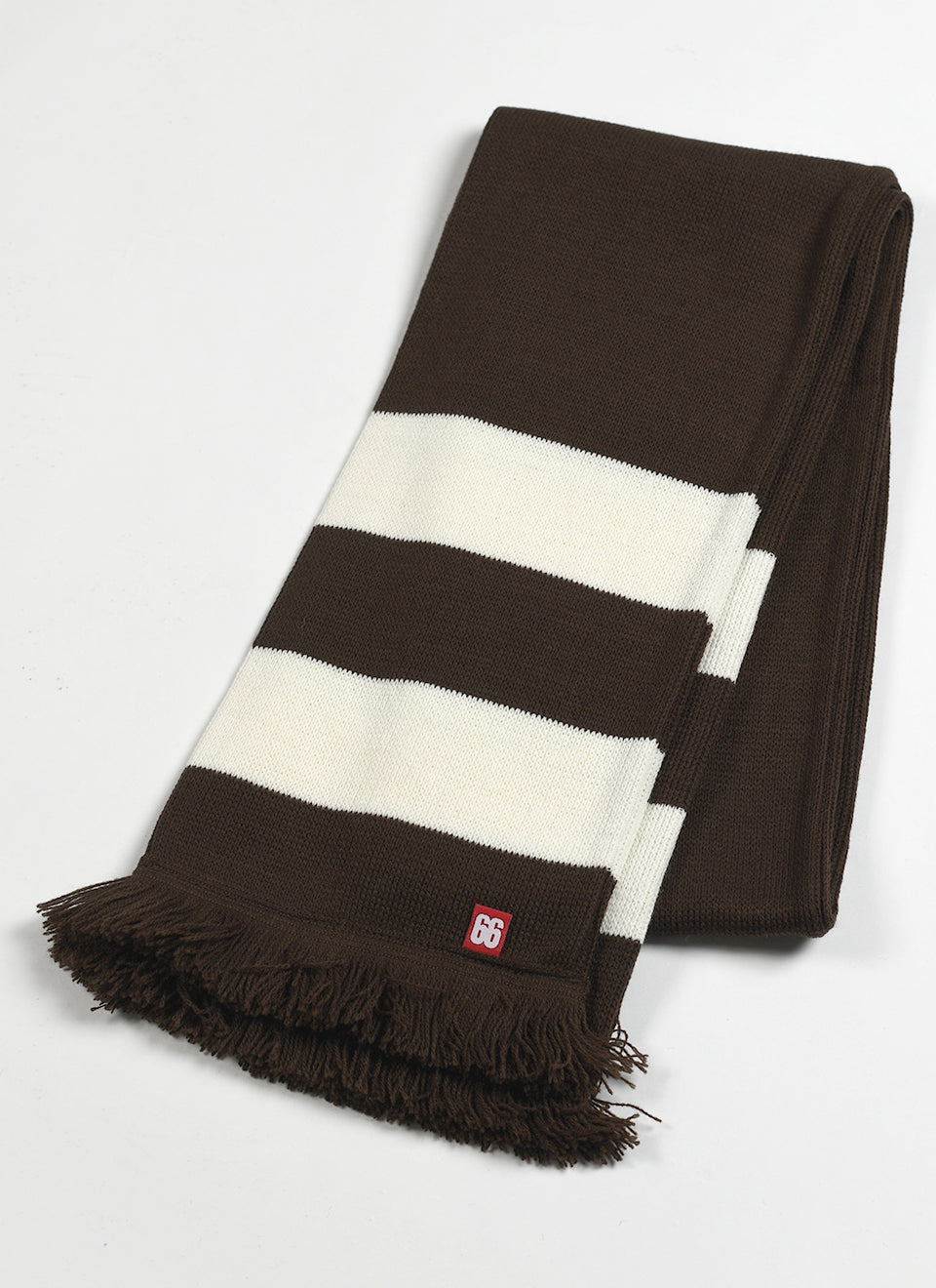 The 'Strawberry Fields' Scarf - Chocolate and Off White - John Lennon Beatles Inspired