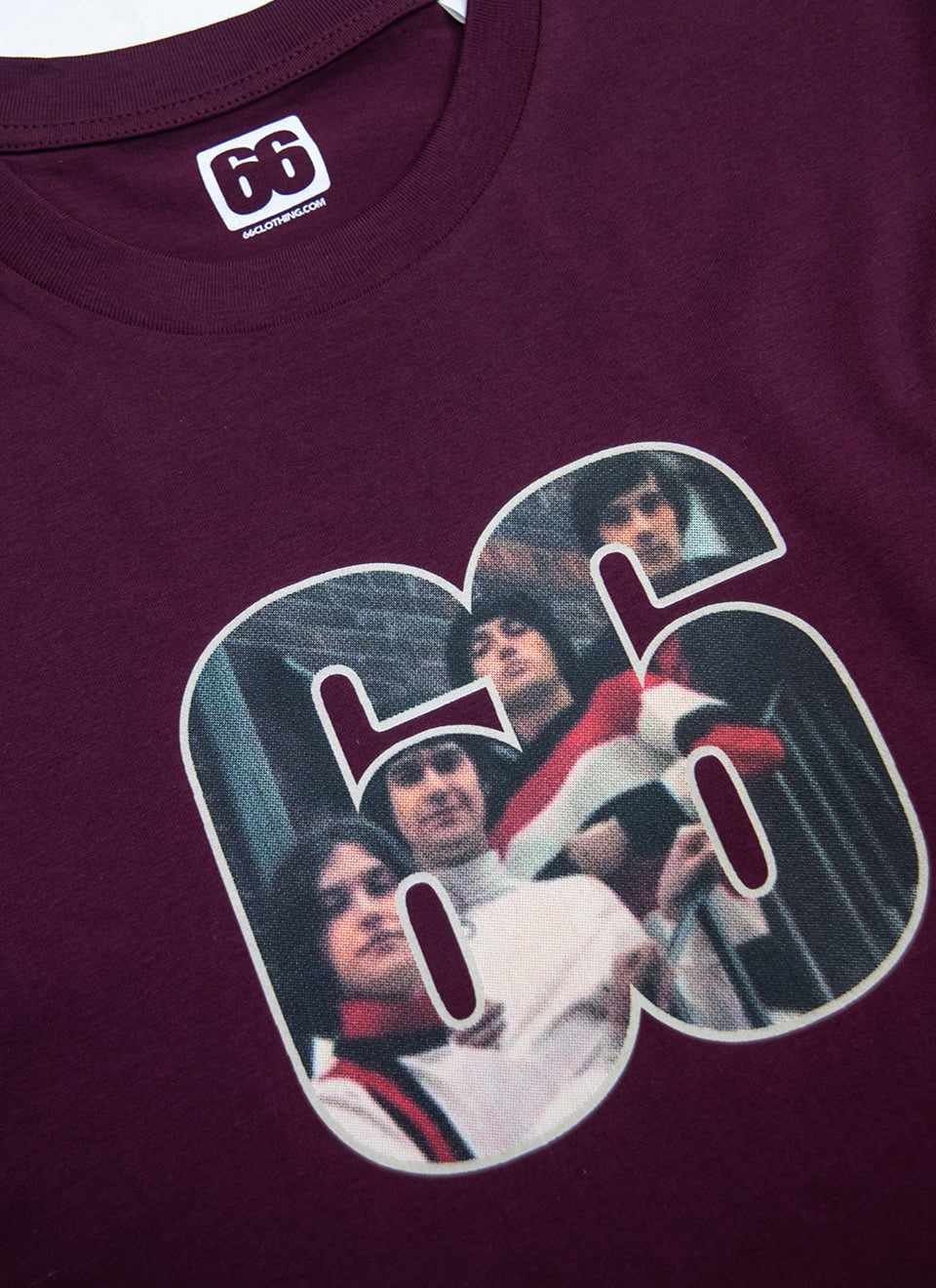 66 Clothing The Kinks 66 AceTee - Deep Plum T-shirt