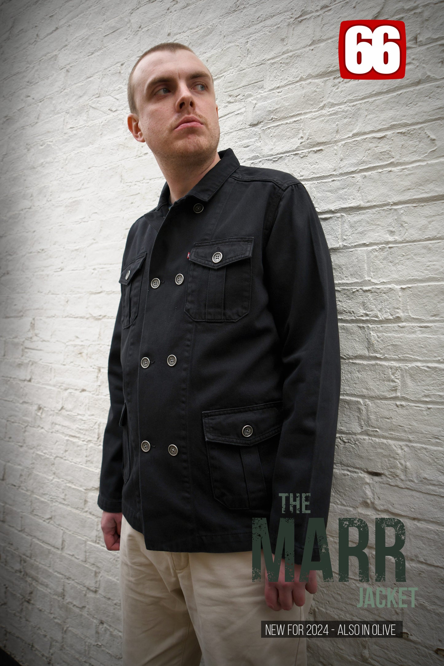 The 'Marr' Jacket In Black - Military Utility Inspired by 66 Clothing