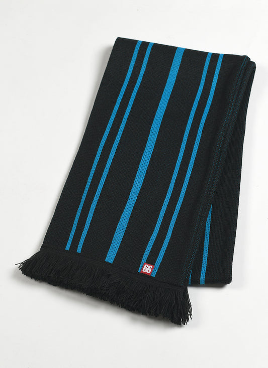 When You’re Young Scarf – Black Blue Stripe – Paul Weller Jam Inspired