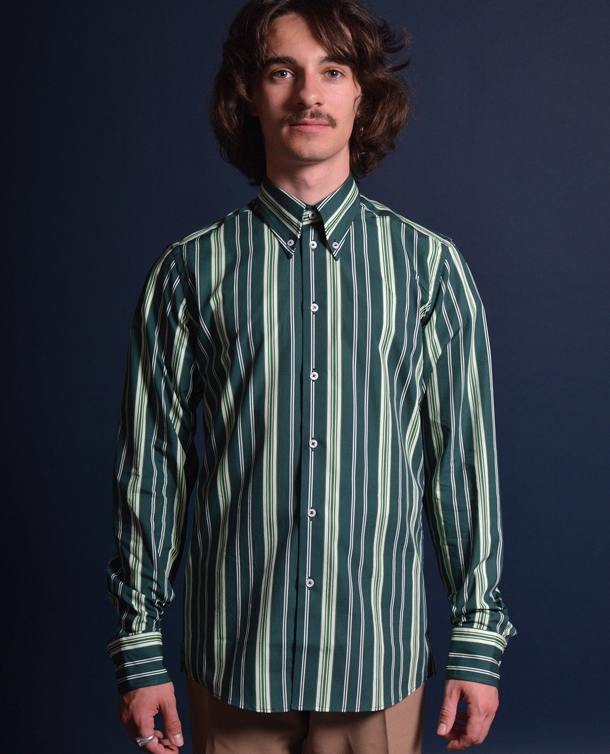 The 'Hey Jude' George Harrison Beatles Inspired -  Button Down Long Sleeve Shirt by 66 Clothing - 60s Mod Skin Style