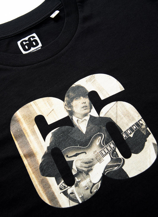 66 Clothing The 66 Harrison Live AceTee - Black T-shirt - Beatles