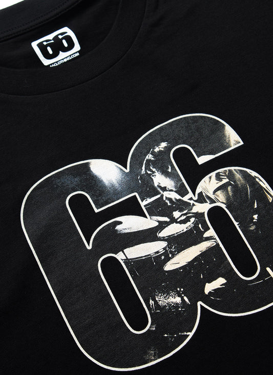 66 Clothing Moonie 66 Live AceTee - Black T-shirt  - Inspired by Keith Moon The Who 1966