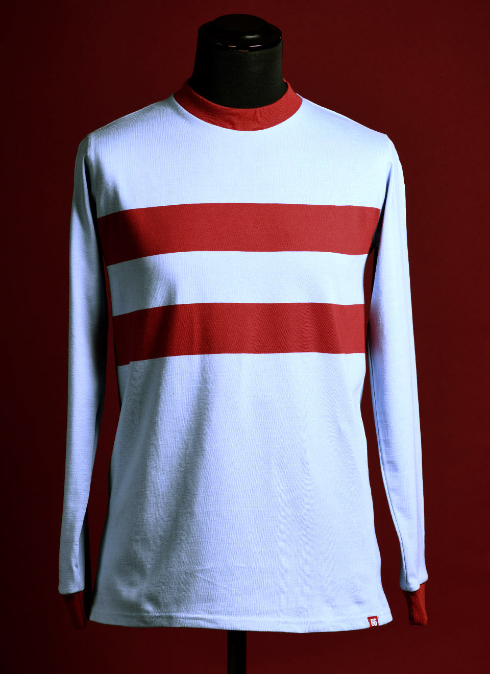 The ‘#6’ by 66 Clothing V2 UK Made – Bobby Moore West Ham Away Inspired Long Sleeve