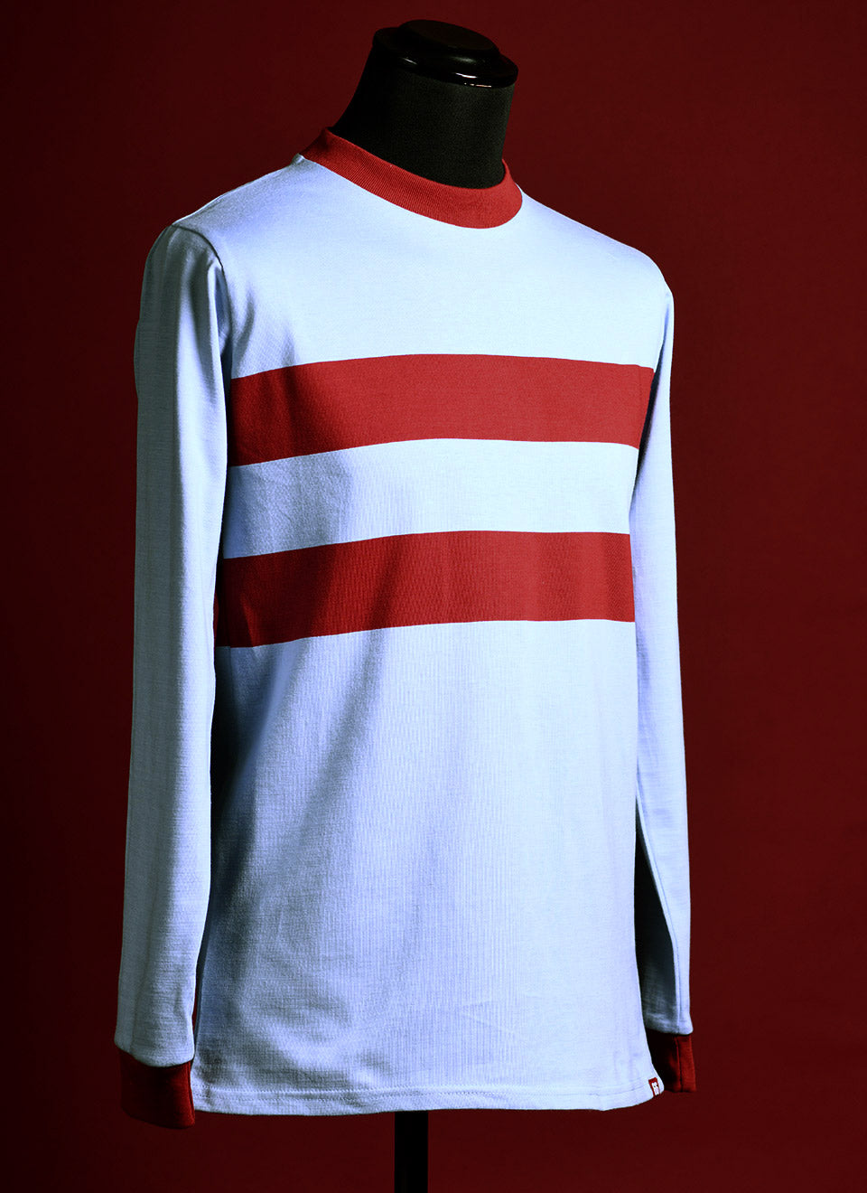 The ‘#6’ by 66 Clothing V2 UK Made – Bobby Moore West Ham Away Inspired Long Sleeve