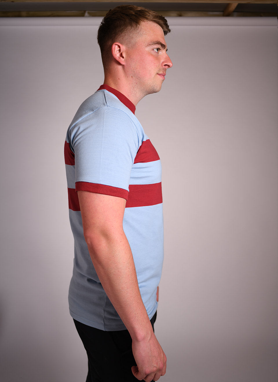 The '#6' by 66 Clothing V2 UK Made - Bobby Moore West Ham Away Inspired T-Shirt