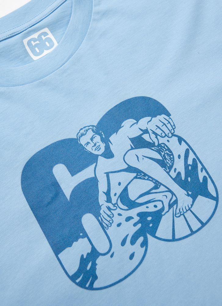 66 Clothing Surfer Guy 66 AceTee - Sky Blue T-shirt